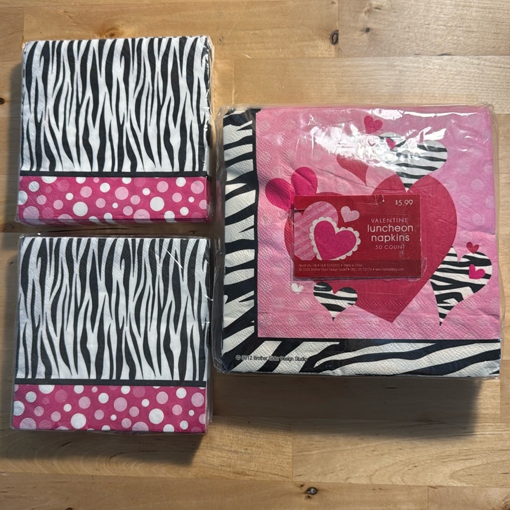 Valentine’s Day Paper Napkins Luncheon & Beverage Party Love